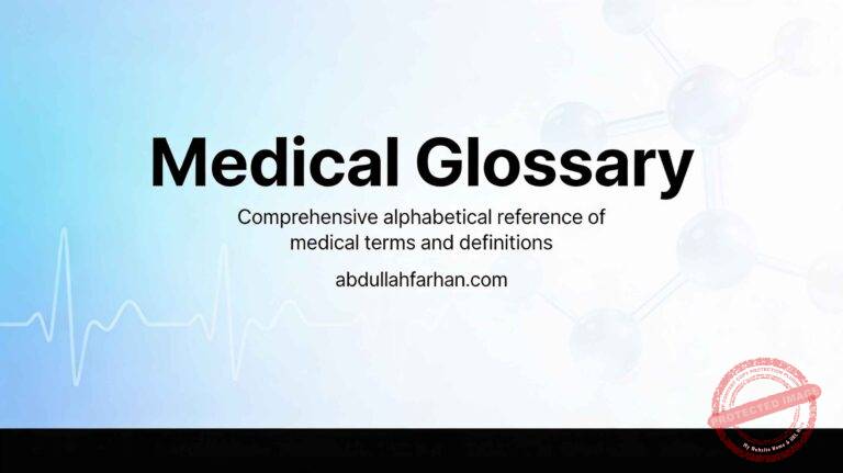 Medical Glossary